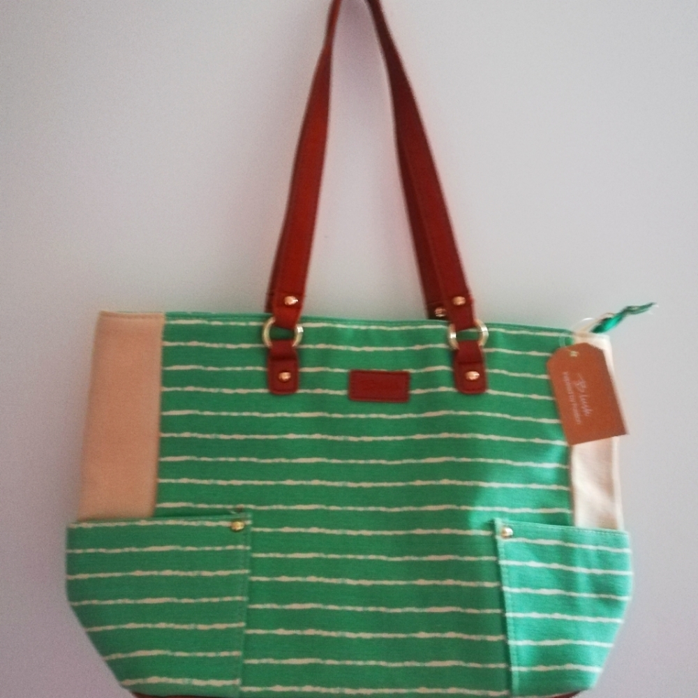 B. lush shoulder bag. Mint green colour